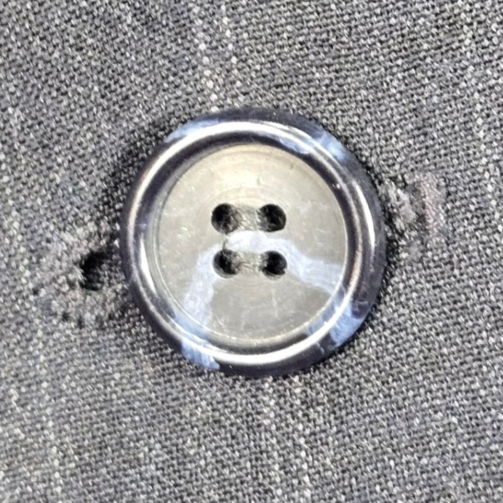 Savile Row Blazer Mens 46R(48) Charcoal Grey Pinstripe Virgin Wool Sport Coat - Picture 8 of 16